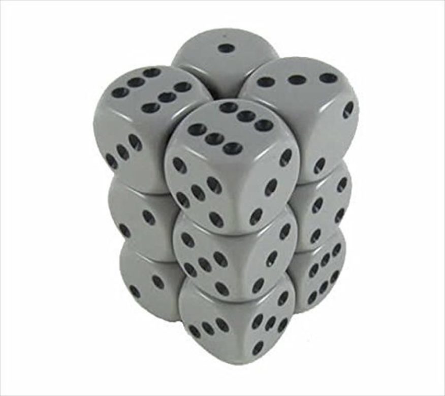 Boite de 36d6 Opaque Dark Grey w/black