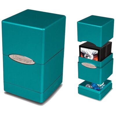 Satin Tower Deck Box Blue
