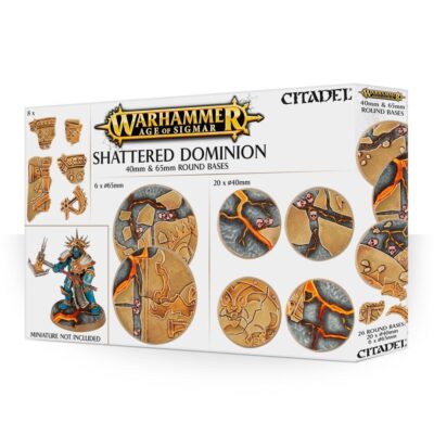 Warhammer Shattered Dominion 40mm & 65mm Round Bases