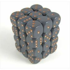 Boite de 36d6 Opaque Dark Grey w/copper