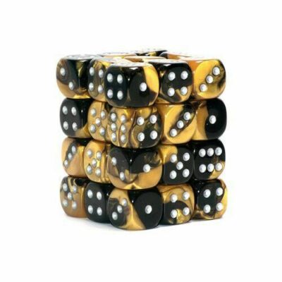 Boite de 36d6 Gemini Black-Gold w/silver
