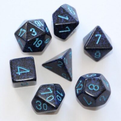 Dés en boite Speckled Cobalt