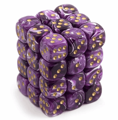 Boite de 36d6 Vortex Purple w/gold