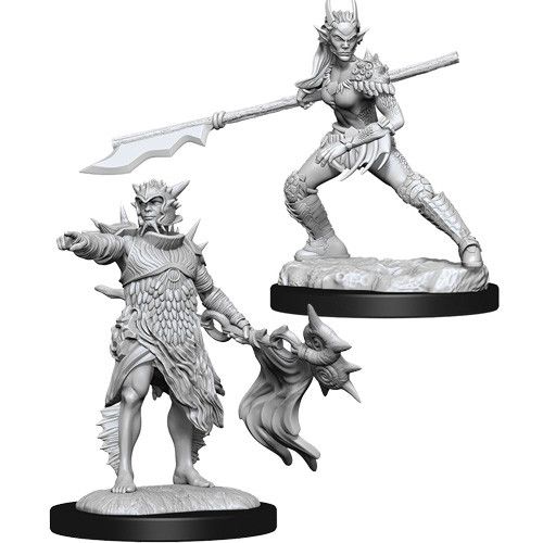 Magic the Gathering Miniatures - Coralhelm Commander & Halimar Wavewatch (Merfolk)