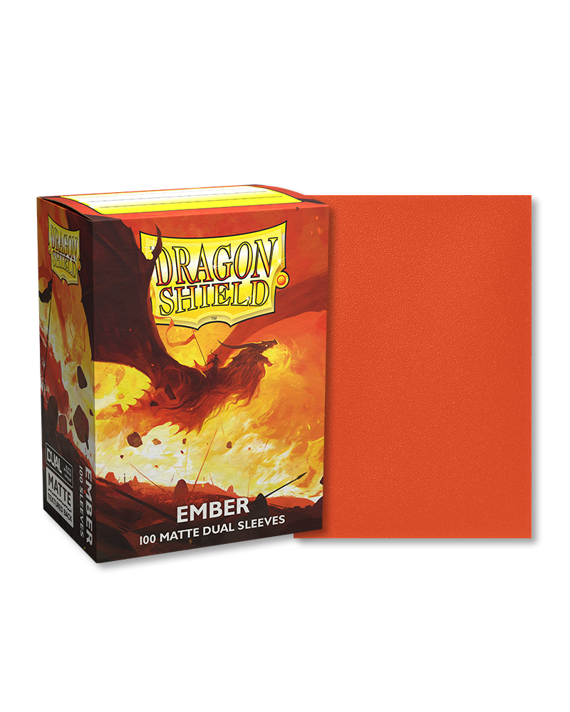 Sleeves Dragon Shield (100) - Ember Matte Dual