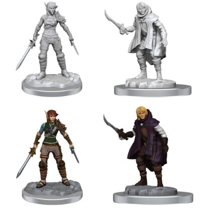 D&D Nolzur's Marvelous Miniatures - Elf Rogue & Half-Elf Protégé