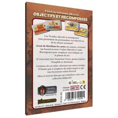 Terraforming Mars : Objectifs et Récompenses