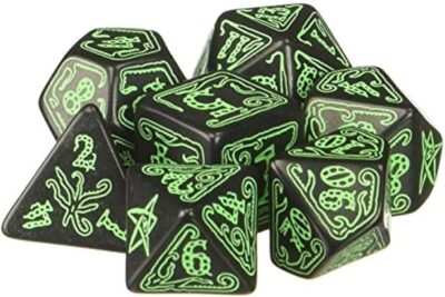 Set de Dés Call of Cthulhu Black & Green
