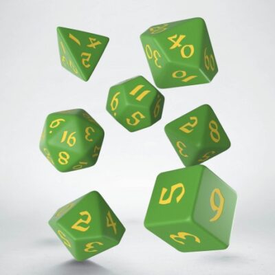 Sets de Dés Classic Runic Green & Yellow
