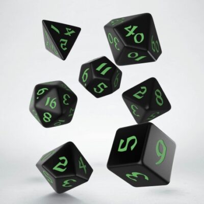 Sets de Dés Classic Runic Black & Green